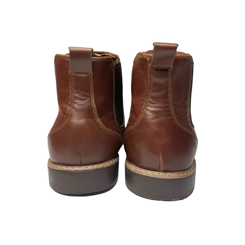 Deer Stags Boots Mens Size 8W Router Chelsea Boots Memory Foam Brown - Picture 4 of 10